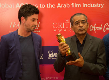 Abdulhamid Juma and Masoud Amralla Al Ali Win the Arab Cinema Personality of the Year Award